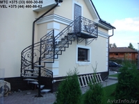 ковка, ворота, ограда, лестница, решетка, перила, навес, арка, мангал, козырек - Изображение #9, Объявление #1426583