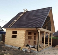 Дом сруб Лео из бруса 6 х 6, с крыльцом и балконом - Изображение #2, Объявление #1623399