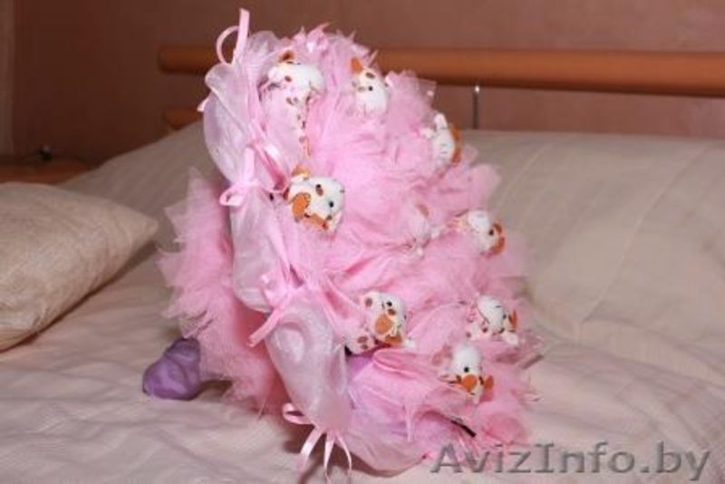 Букеты из мягких игрушек к выписке из Роддома и любому празднику в Слуцке. - Изображение #2, Объявление #1170886