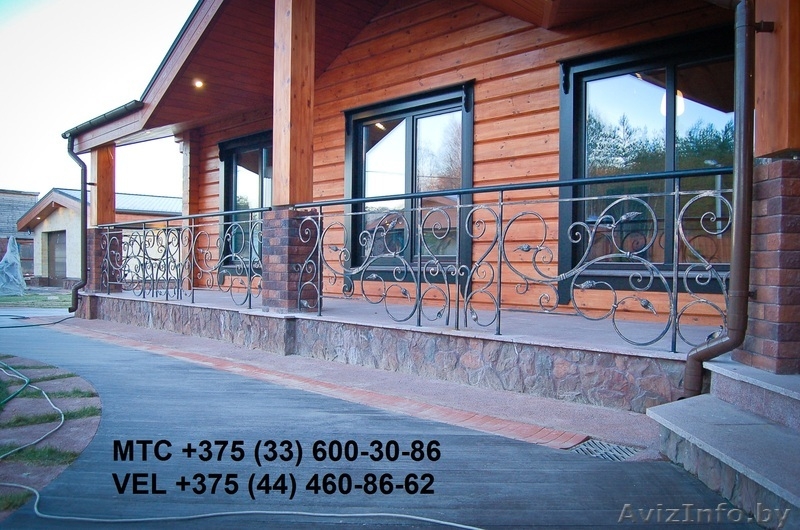 ковка, ворота, ограда, лестница, решетка, перила, навес, арка, мангал, козырек - Изображение #5, Объявление #1426583
