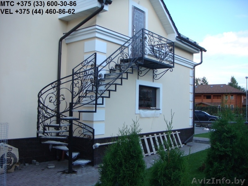 ковка, ворота, ограда, лестница, решетка, перила, навес, арка, мангал, козырек - Изображение #9, Объявление #1426583