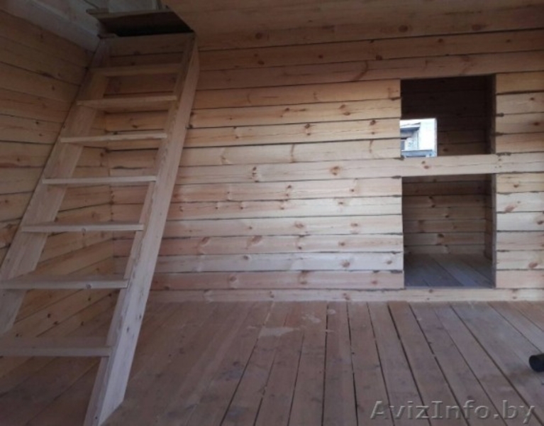 Дом сруб Лео из бруса 6 х 6, с крыльцом и балконом - Изображение #4, Объявление #1623399